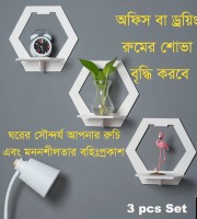 3pcs Wall Decor Shelf Squre