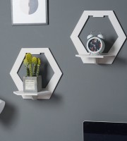 2pcs Wall Decor Shelf Squre